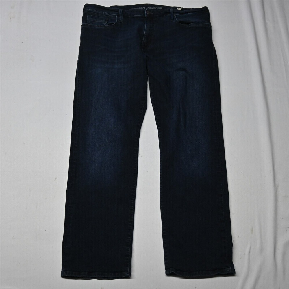 Mavi 38x32 Matt Relaxed Straight Dark Rinse Stretch Denim‎ Mens Jeans